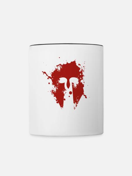 Sparta - Tasse zweifarbig - Weiß/Schwarz