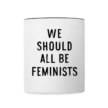 We Should All Be Feminists - Contrasting Mug - white/black - Front