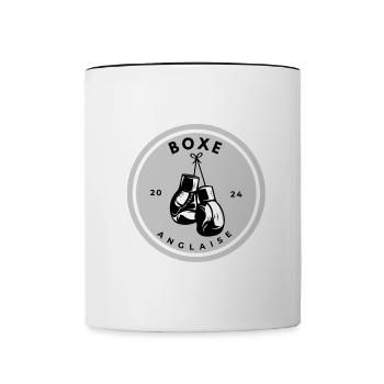 Boxe Anglaise - Gants - Mug contrasté - blanc/noir - Devant