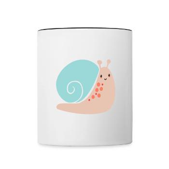 slug - Contrasting Mug - white/black - Front