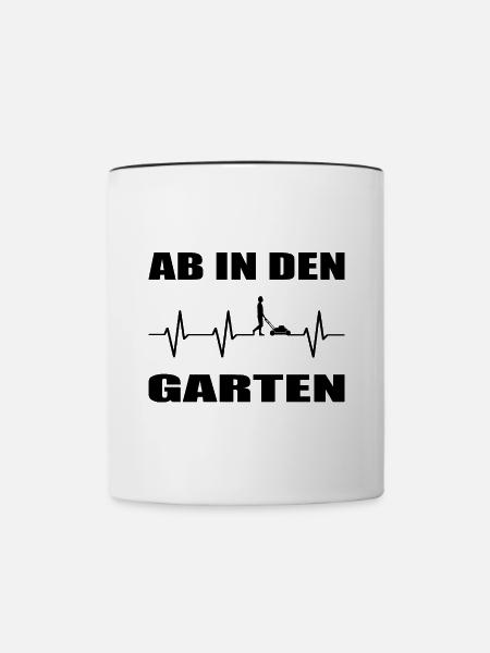 Garten - Tasse zweifarbig - Weiß/Schwarz
