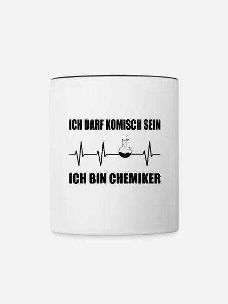 Chemie - Tasse zweifarbig - Weiß/Schwarz