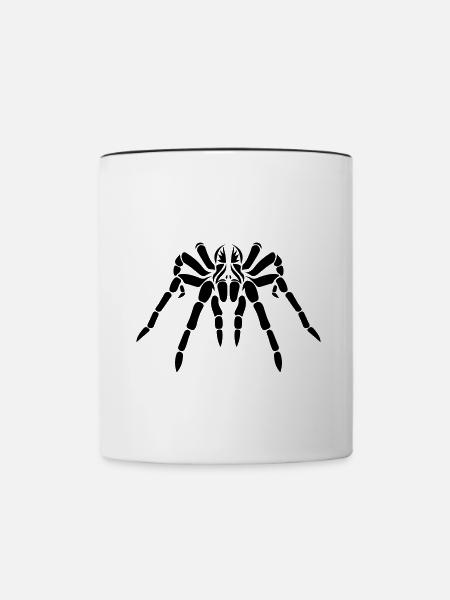 Tribal Tarantel - Tasse zweifarbig - Weiß/Schwarz