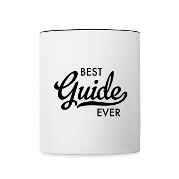 best guide ever - Tasse zweifarbig - Weiß/Schwarz - Vorne
