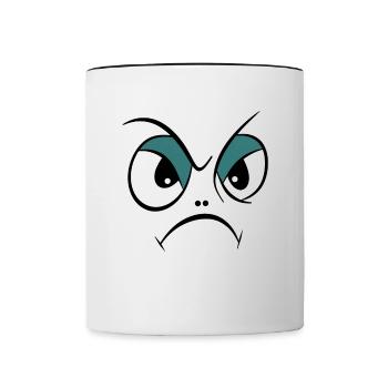 Evil look - Contrasting Mug - white/black - Front