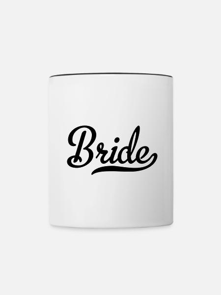 Bride - Tasse zweifarbig - Weiß/Schwarz