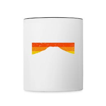 Mount Rainier Nationla Park Washington Berge - Tasse zweifarbig - Weiß/Schwarz - Vorne