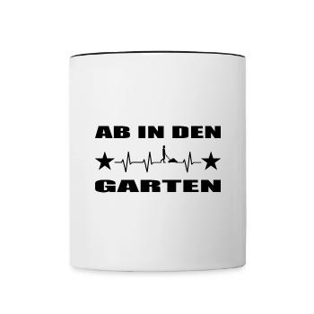 Garten - Tasse zweifarbig - Weiß/Schwarz - Vorne