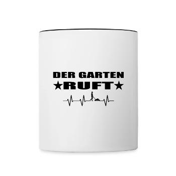 Garten - Tasse zweifarbig - Weiß/Schwarz - Vorne