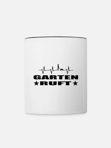 Garten - Tasse zweifarbig - Weiß/Schwarz