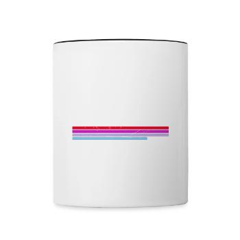 Denver Colorado City State USA Hiking Retro - Contrasting Mug - white/black - Front