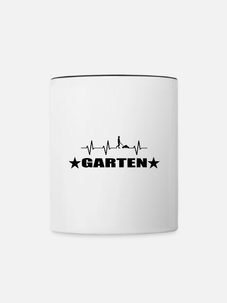 Garten - Tasse zweifarbig - Weiß/Schwarz