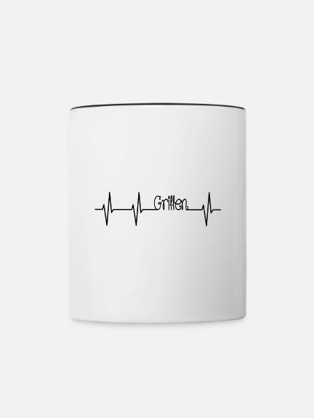BBQ - Tasse zweifarbig - Weiß/Schwarz
