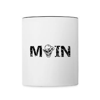 Moin - Tasse zweifarbig - Weiß/Schwarz - Vorne