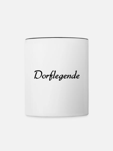 Dorfkind - Tasse zweifarbig - Weiß/Schwarz
