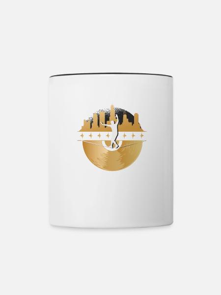 Slackline, Urban & Lifestyle - Tasse zweifarbig - Weiß/Schwarz