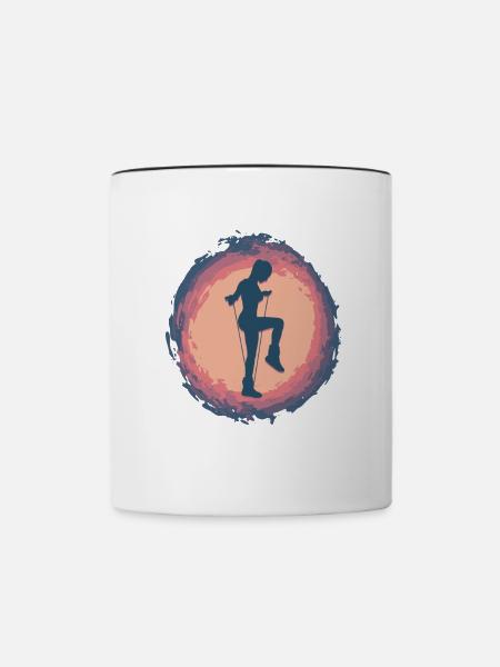 Splash Rope Jumping - Tasse zweifarbig - Weiß/Schwarz
