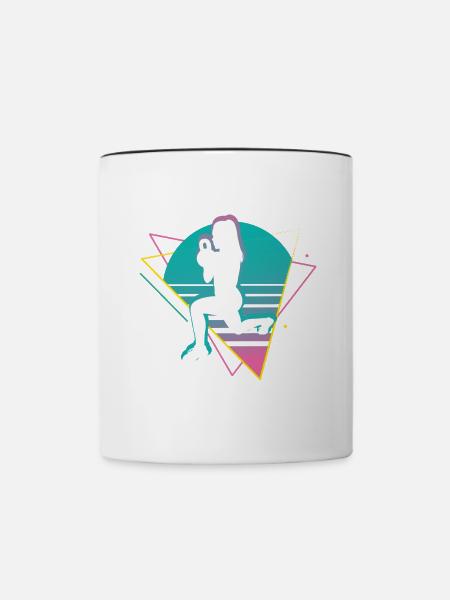 Vaporwave HIIT - Tasse zweifarbig - Weiß/Schwarz