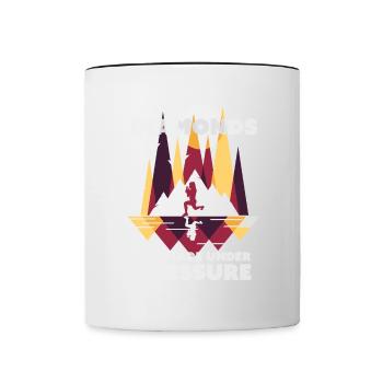 HIIT Diamonds - Contrasting Mug - white/black - Front