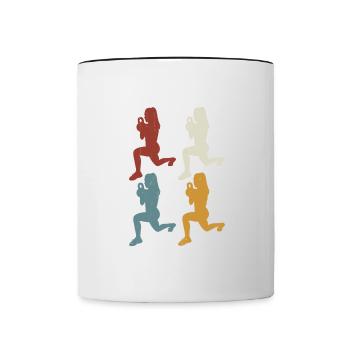 Retro HIIT - Tasse zweifarbig - Weiß/Schwarz - Vorne