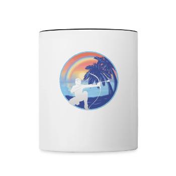 Arrowtag Tir à l’arc - Mug contrasté - blanc/noir - Devant