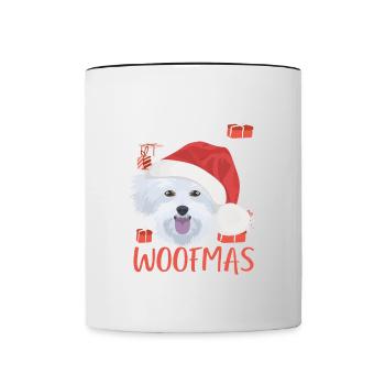 Malteser Merry Christmas - Contrasting Mug - white/black - Front