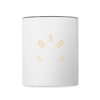 Watt, intelligente Elektroniker - Tasse zweifarbig - Weiß/Schwarz - Vorne