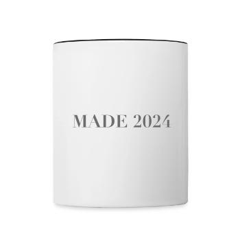 MADE 24 - Contrasting Mug - white/black - Front