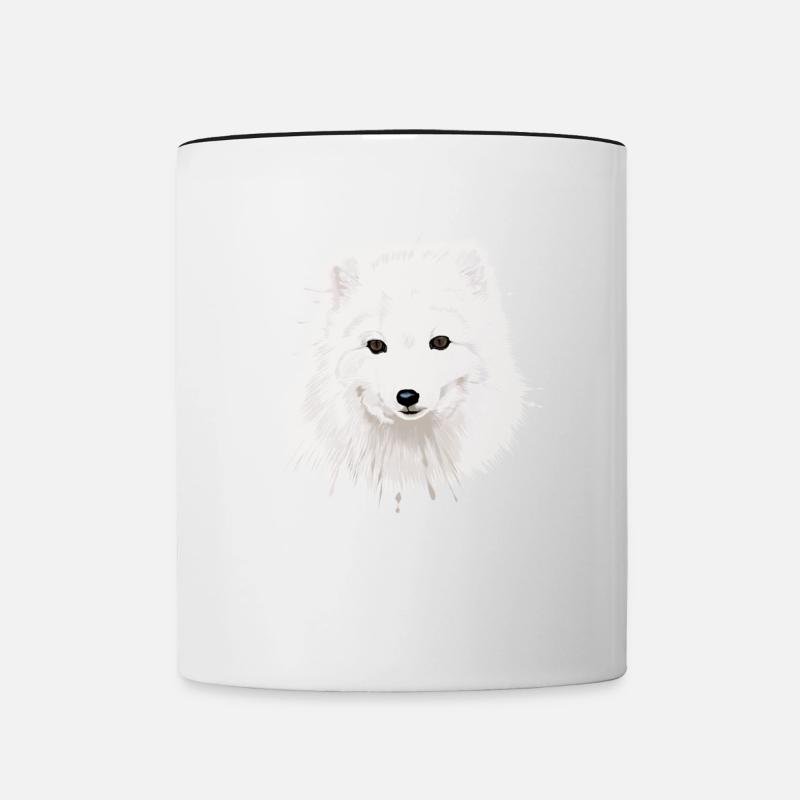 Polarfuchs - Tasse zweifarbig - Weiß/Schwarz