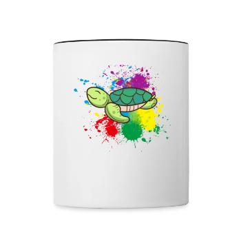 Turtle - Contrasting Mug - white/black - Front