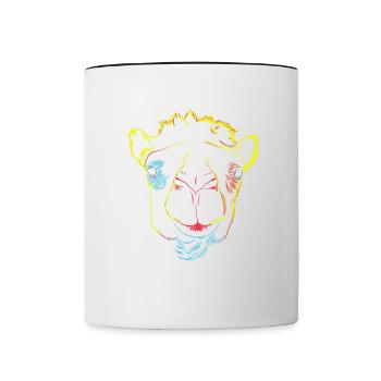 Camel Strokes - Contrasting Mug - white/black - Front