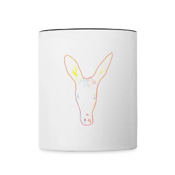 Colorful Aardvark - Contrasting Mug - white/black - Front