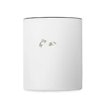 This is my T-shirt for golfers - Contrasting Mug - white/black - Front