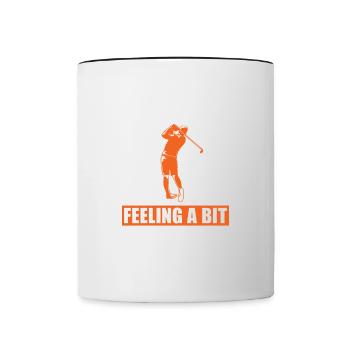Ne peut pas travailler aujourd’hui et se sentir un - Mug contrasté - blanc/noir - Devant