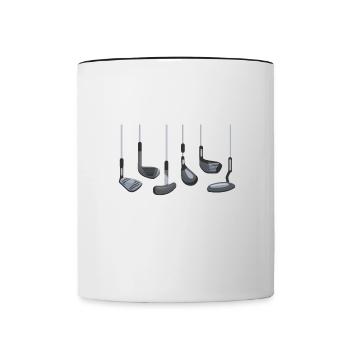 La vie est pleine de décisions importantes pour - Mug contrasté - blanc/noir - Devant