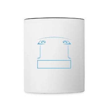 Wenn Sie Für Hockeyspieler Und Fans Keinen Treffer - Tasse zweifarbig - Weiß/Schwarz - Vorne