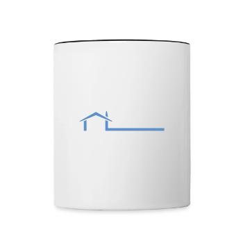 Ich Brauche Ihre Einträge Für Den Immobilienmakler - Tasse zweifarbig - Weiß/Schwarz - Vorne