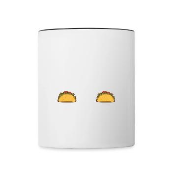 Hypothekenberatung Für Tacos Für Immobilienmakler - Tasse zweifarbig - Weiß/Schwarz - Vorne
