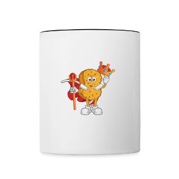 Poulet Nugget King Nugget Lovers Poulet - Mug contrasté - blanc/noir - Devant