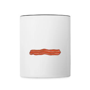 Ich Bin Kein Bacon Breakfast Bacon Lover Meat - Tasse zweifarbig - Weiß/Schwarz - Vorne