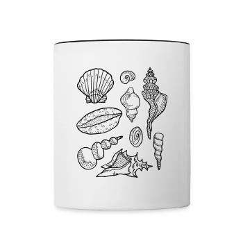 Mussels - Contrasting Mug - white/black - Front