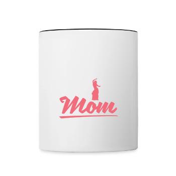 Belly Dance Mother For Belly Dancer - Contrasting Mug - white/black - Front