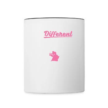 Be Different For Belly Dancer - Contrasting Mug - white/black - Front