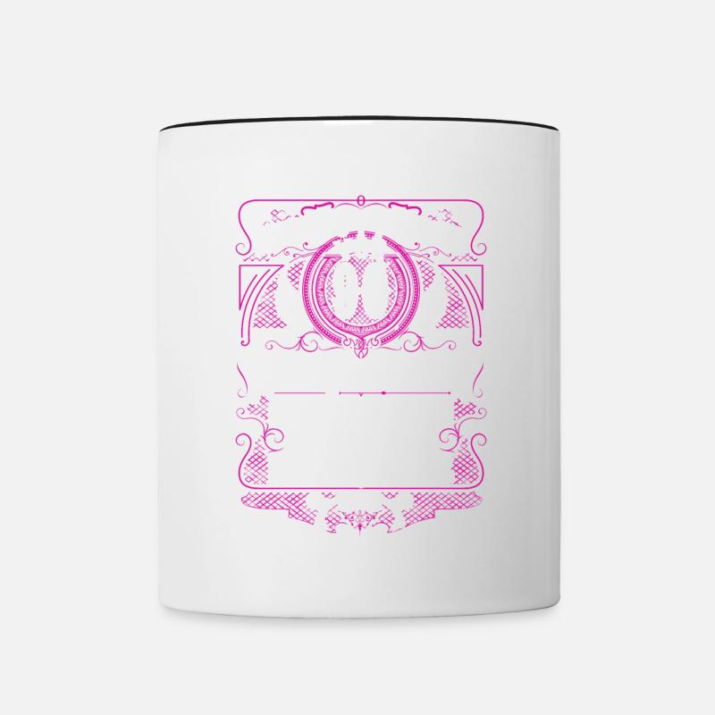 Als Gott mich vor 90 Jahren schuf 90. Geburtstag - Tasse zweifarbig - Weiß/Schwarz