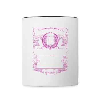 Als Gott mich vor 85 Jahren schuf 85. Geburtstag - Tasse zweifarbig - Weiß/Schwarz - Vorne