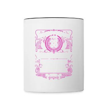 Als Gott mich vor 35 Jahren schuf 35. Geburtstag - Tasse zweifarbig - Weiß/Schwarz - Vorne