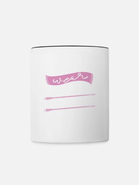 Ich Trage Keine Bögen, Ich Schieße Sie - Tasse zweifarbig - Weiß/Schwarz
