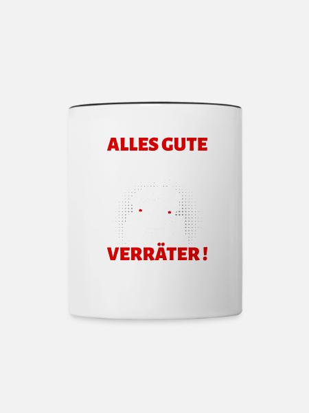 Alles gute für deinen neuen Job Verräter Abschied - Tasse zweifarbig - Weiß/Schwarz