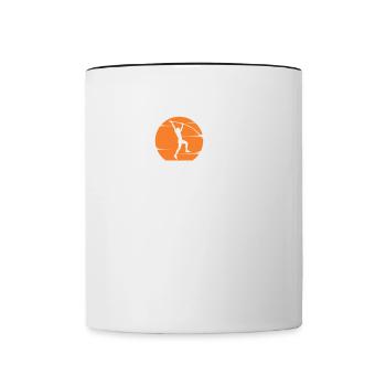 Paul Vault Leichtathletik Stabhochsprung - Tasse zweifarbig - Weiß/Schwarz - Vorne
