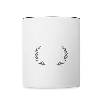 Schonend Behandeln neunzig Geschenk 90 Geburtstag - Tasse zweifarbig - Weiß/Schwarz - Vorne